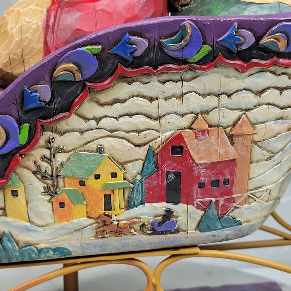 Jim Shore Heartwood Creek Delivering Joy Figurine XL Santa in Sleigh 2004 - Picture 16 of 16